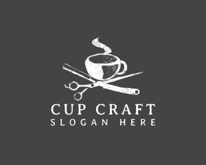 Cup - Coffee Cup Scissors logo design