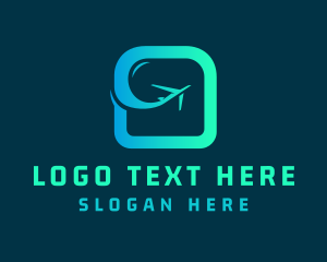 Travel Agency - Logistics Airplane Letter O logo design