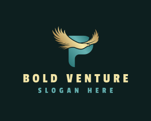 Venture - Avian Bird Letter P logo design