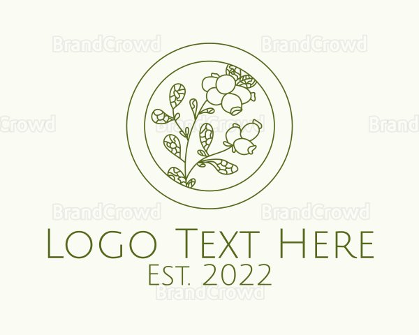 Green Herb Spice Logo