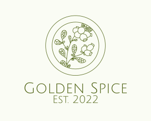 Green Herb Spice  logo design