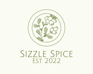 Green Herb Spice  logo design