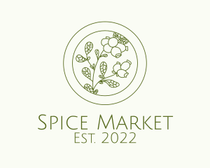 Green Herb Spice  logo design