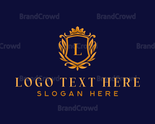 Luxury Crown Shield Logo