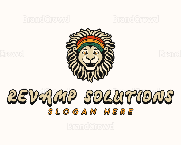 Jamaican Lion Rastafari Logo