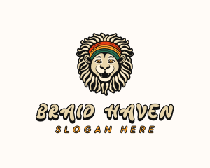 Jamaican Lion Rastafari logo design