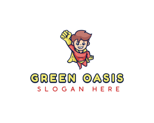 Kid Superhero Costume Logo