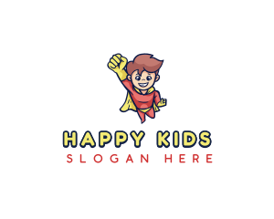 Kid Superhero Costume logo design