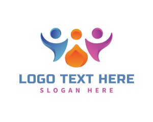 Office Workers - Community Group Support logo design