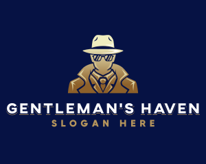 Mysterious Man Detective logo design