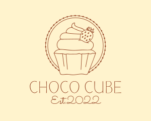 Confectionery - Strawberry Cupcake Bakery logo design