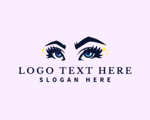 Aesthetician - Woman Beauty Eye Salon logo design