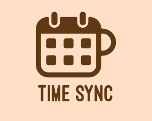 Schedule - Brown Calendar Mug logo design