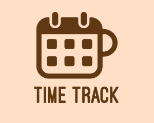 Schedule - Brown Calendar Mug logo design
