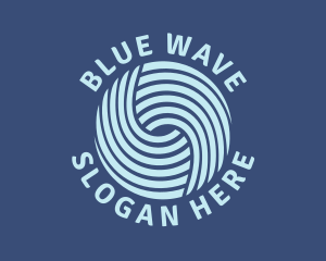 Wave Startup Fintech logo design