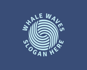 Wave Startup Fintech logo design