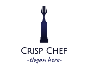 Blue Fork Pedestal logo design