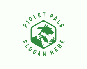 Piglet - Animal Livestock Farming logo design