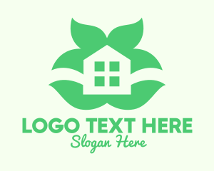 Apartment - Green Home Garden logo design
