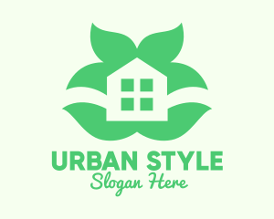 Eco - Green Home Garden logo design