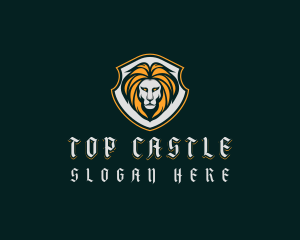 Shield Lion Badge Logo