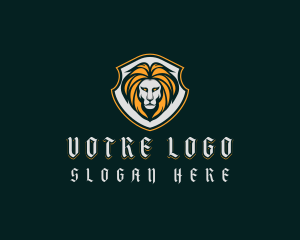 Shield Lion Badge Logo