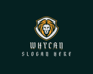 Shield Lion Badge Logo