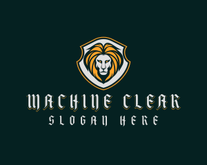 Shield - Shield Lion Badge logo design