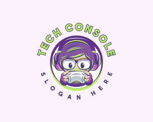 Console - Gamer Boy Console logo design