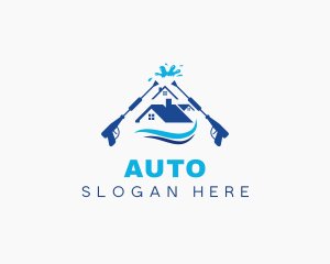 Restoration - Pressure Roof Washing logo design