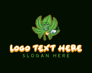 Medical Cannabis - Cannabis Marijuana Smoker logo design