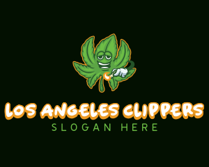 Cannabis Marijuana Smoker Logo