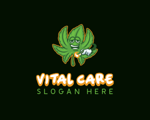 Cannabis Marijuana Smoker Logo