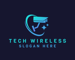 Wireless - Outdoor Security Camera logo design