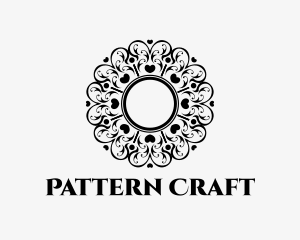 Heart Pattern Doily logo design