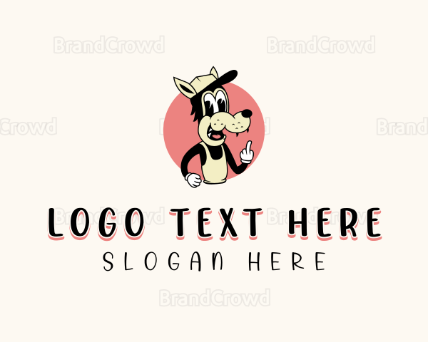 Naughty Bully Dog Logo