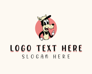 Offensive - Naughty Bully Dog logo design