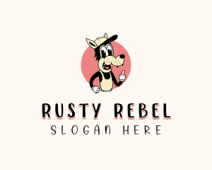 Naughty Bully Dog logo design