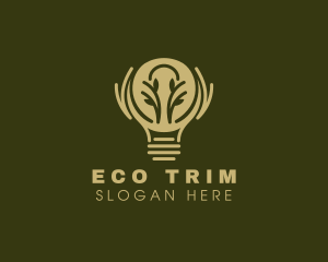 Eco Friendly Light Bulb logo design