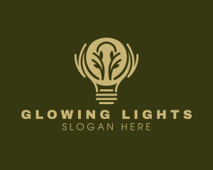 Eco Friendly Light Bulb logo design