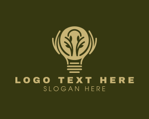 Light - Eco Friendly Light Bulb logo design