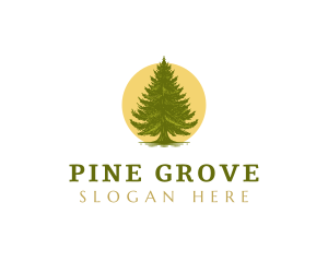 Pine Tree Nature logo design