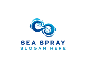 Sea Wave Surfing logo design