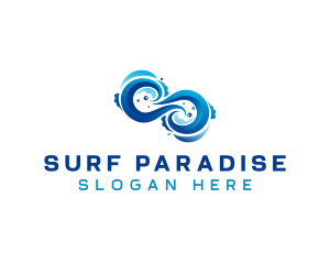 Sea Wave Surfing logo design