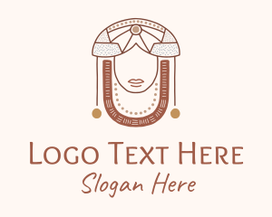 Fashion Designer - Tribal Fashion Jewelry Woman logo design