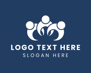 Crowd - Abstract Community Organization logo design