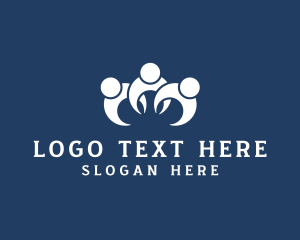 People - People Community Organization logo design