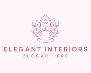 Spa Candlelight Decor logo design