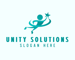 Unity Star Human Foundation logo design