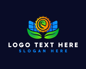 Electric - Solar Energy Power logo design